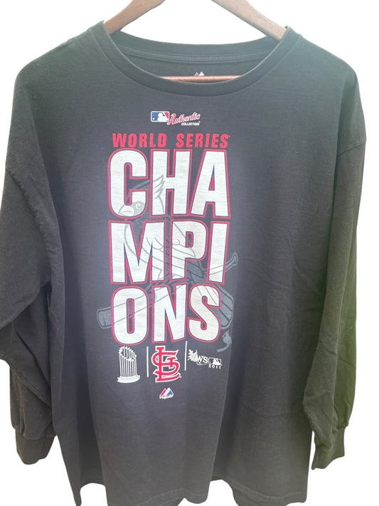 MLB 2011 St. Louis Cardinals Championship Long Sleeve - Size XL