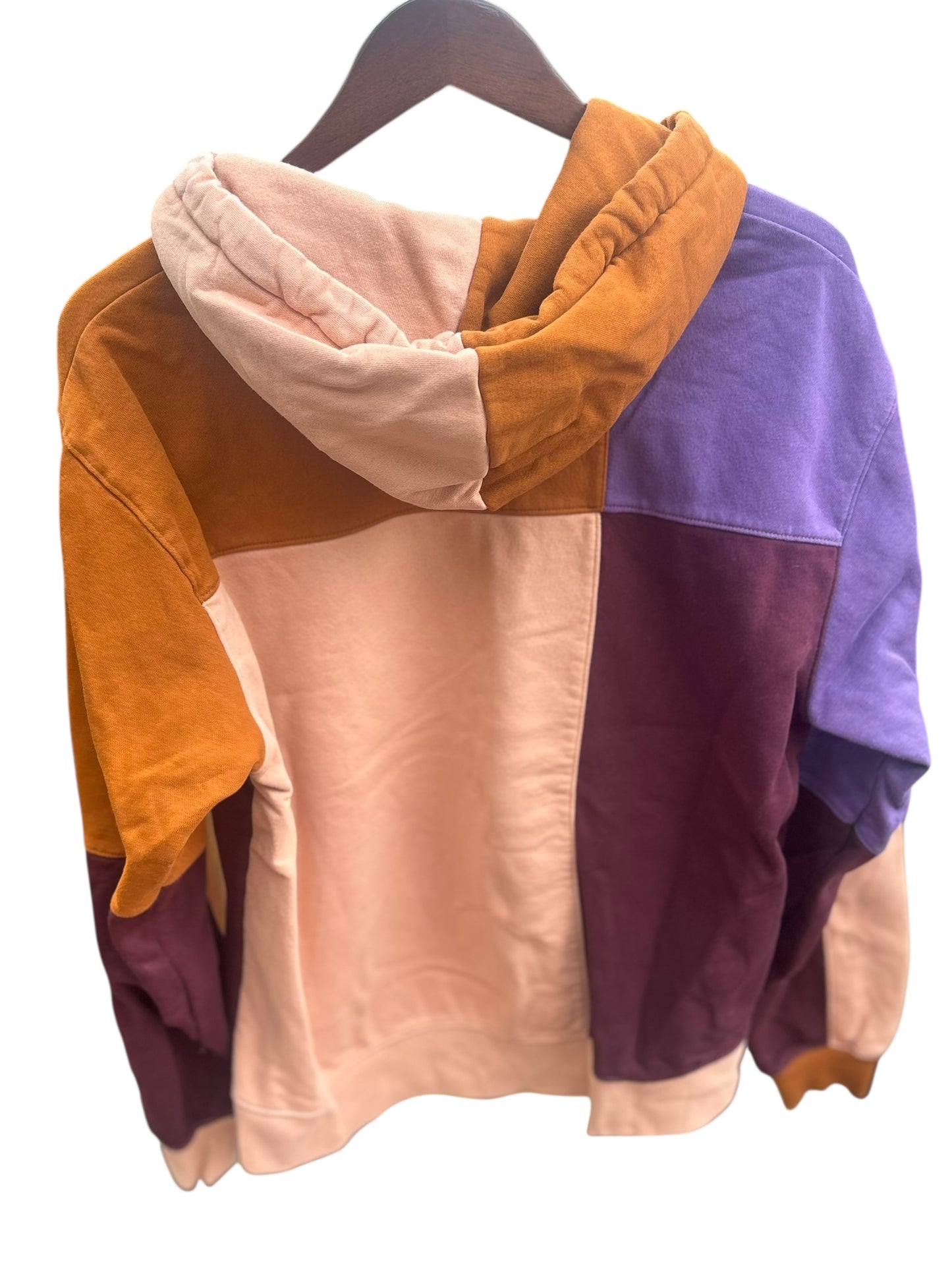 Champion Patchwork Color-block Hoodie - Size L