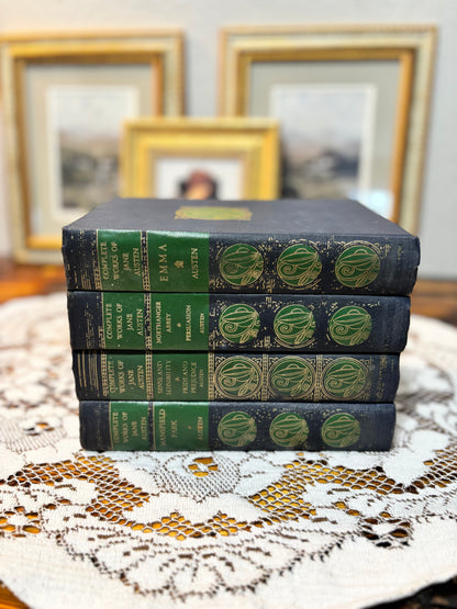 Vintage Complete Works of Jane Austen – 4-Volume Carlton House Set