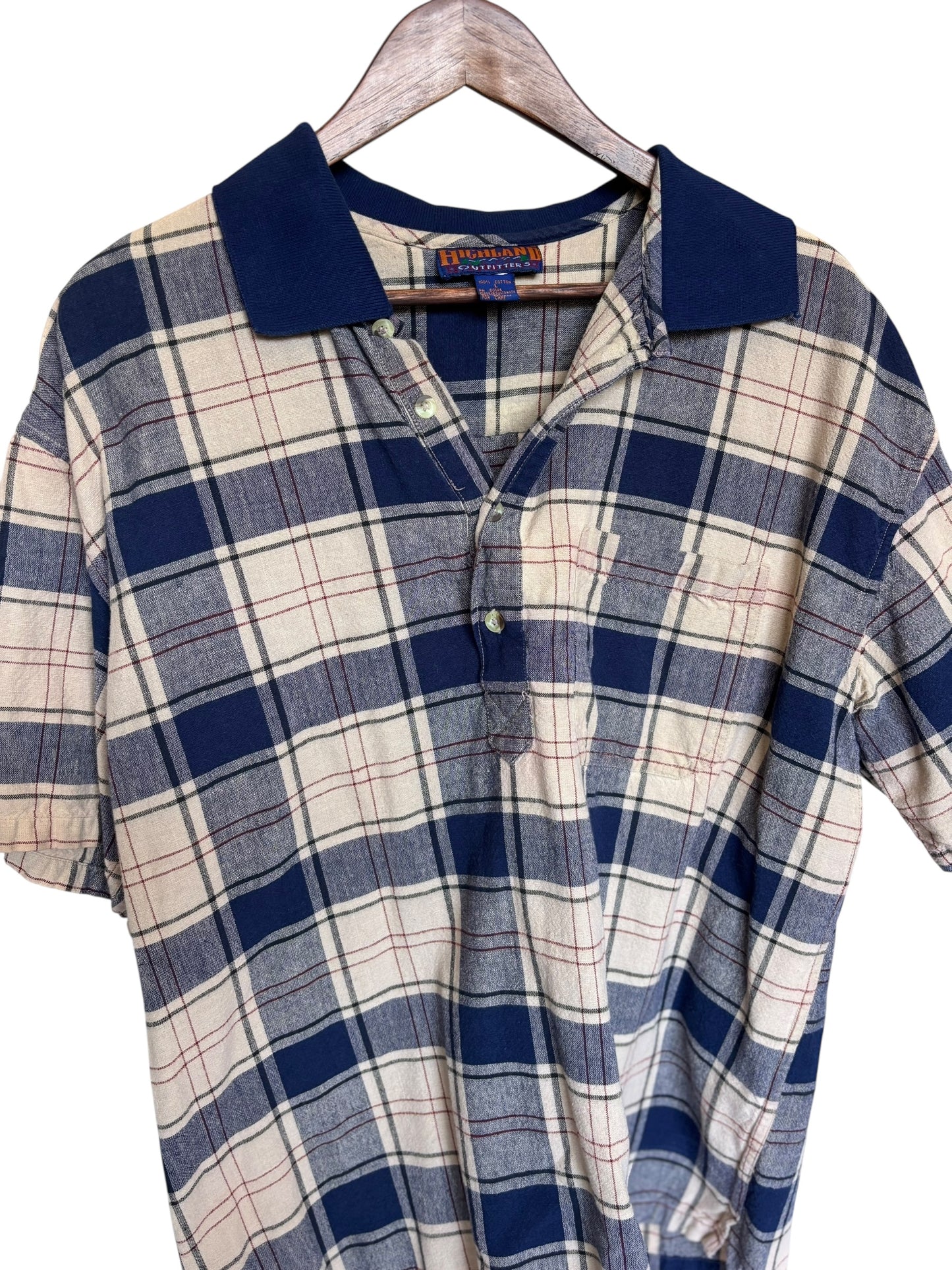 Vintage Highland Outfitters Polo - 100% Cotton - Size L