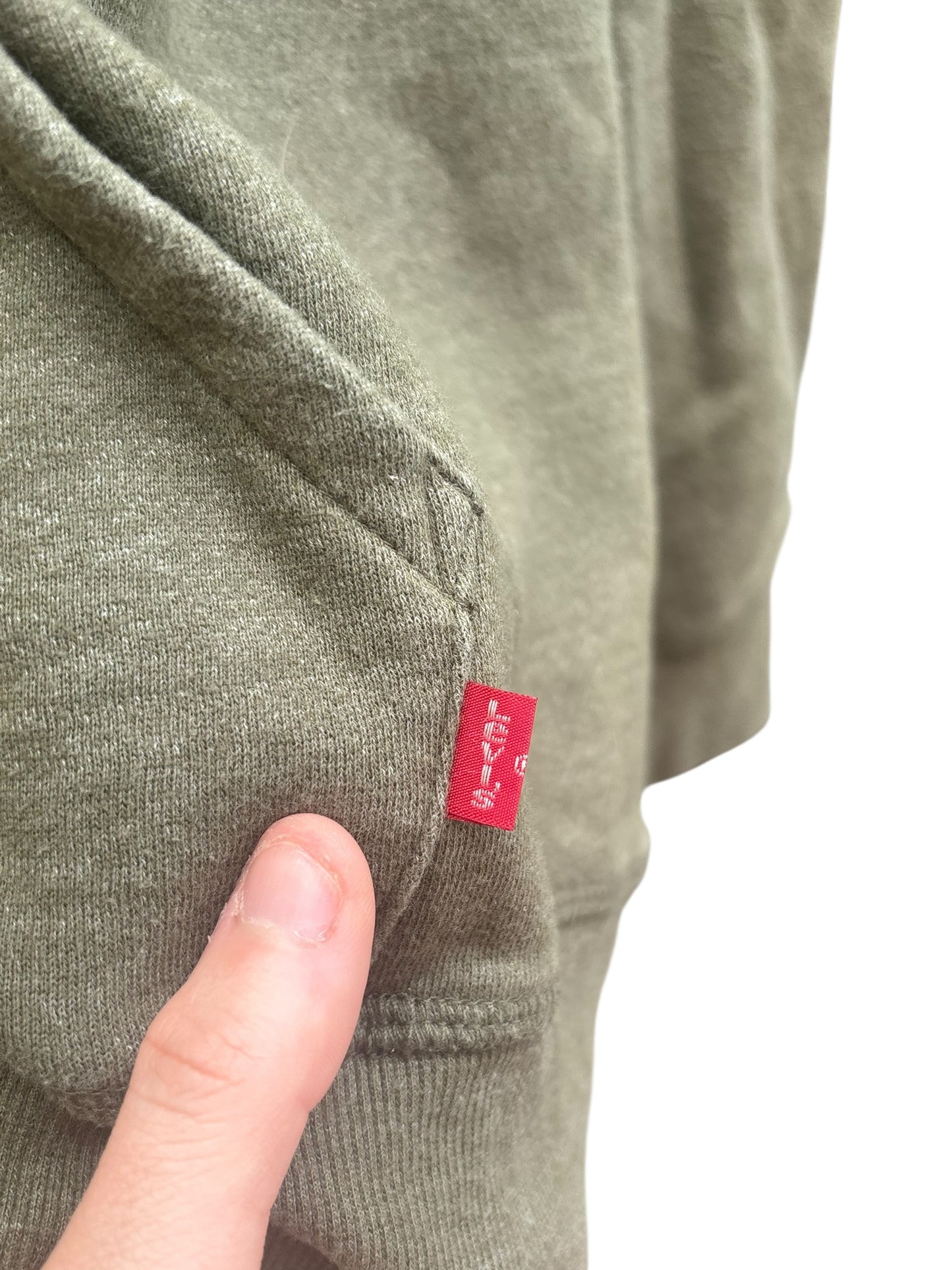 Levi Olive Green Pullover Hoodie - Size XXL