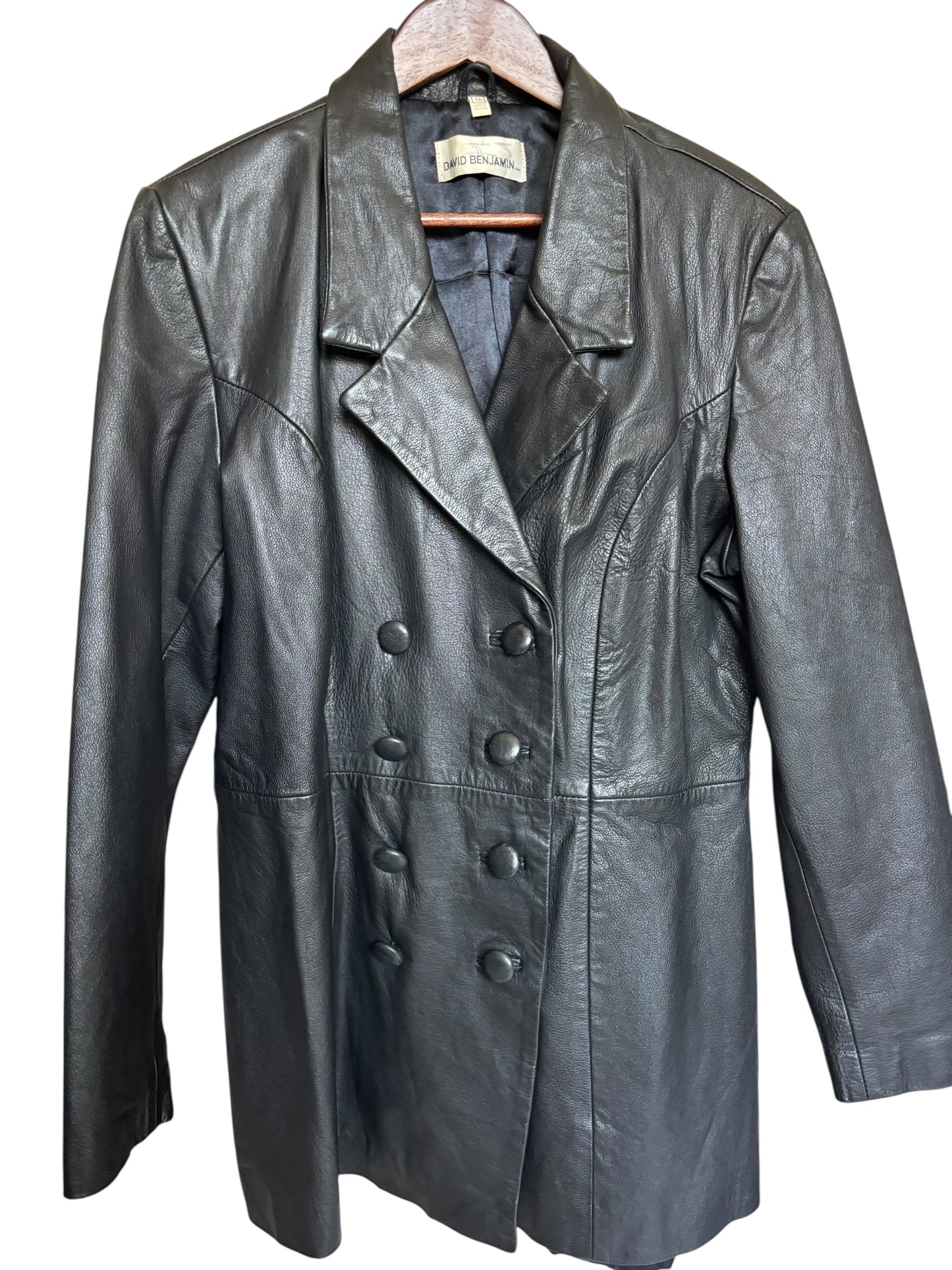 David Benjamin Leather coat - Size 16 - 100% Leather