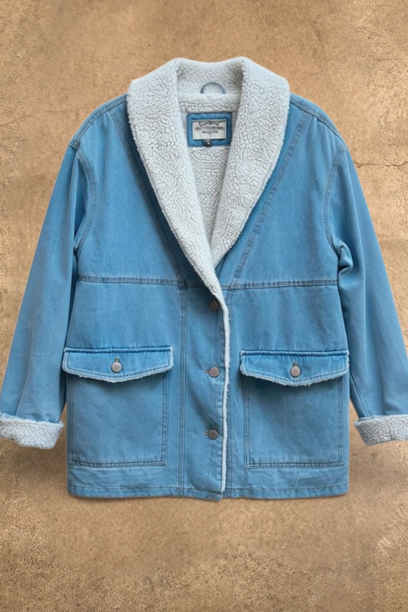 Ashley Vintage Charm Denim Jacket – Size Large