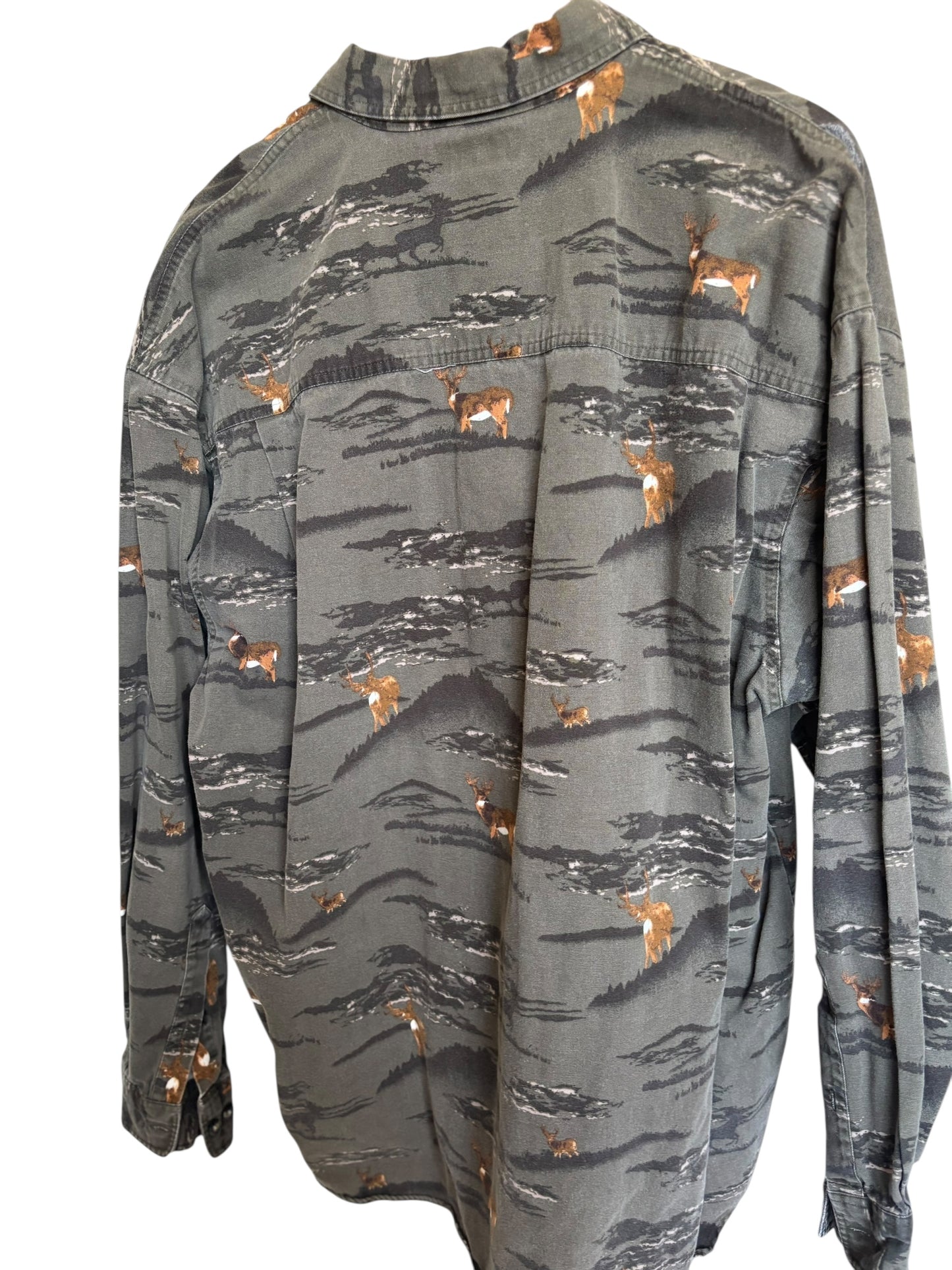 Colombia River Lodge Button Up Long Sleeve - Size XXL