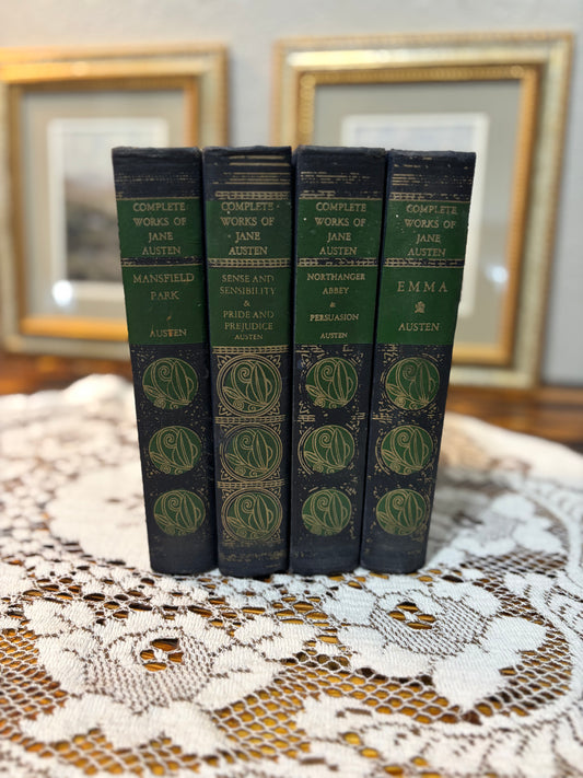 Vintage Complete Works of Jane Austen – 4-Volume Carlton House Set