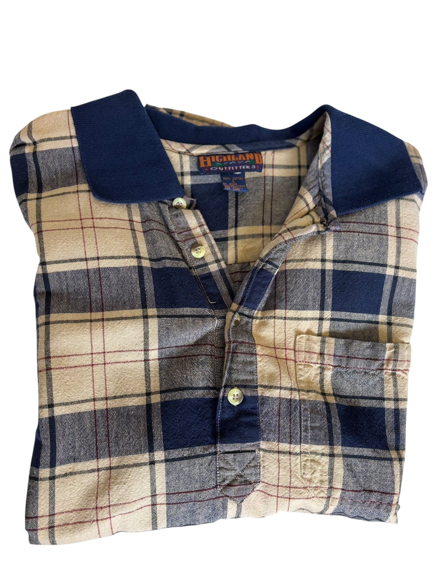 Vintage Highland Outfitters Polo - 100% Cotton - Size L