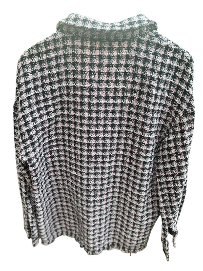 Primark Tweed Jacket – Pink/White/Black – Size 6