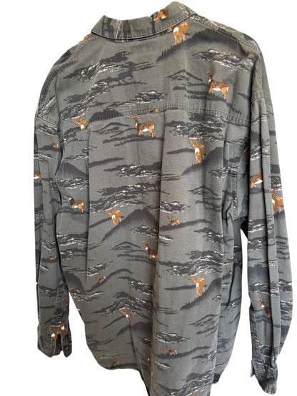 Colombia River Lodge Button Up Long Sleeve - Size XXL