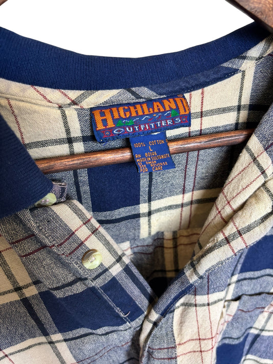 Vintage Highland Outfitters Polo - 100% Cotton - Size L