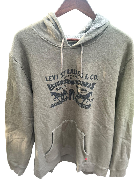 Levi Olive Green Pullover Hoodie - Size XXL