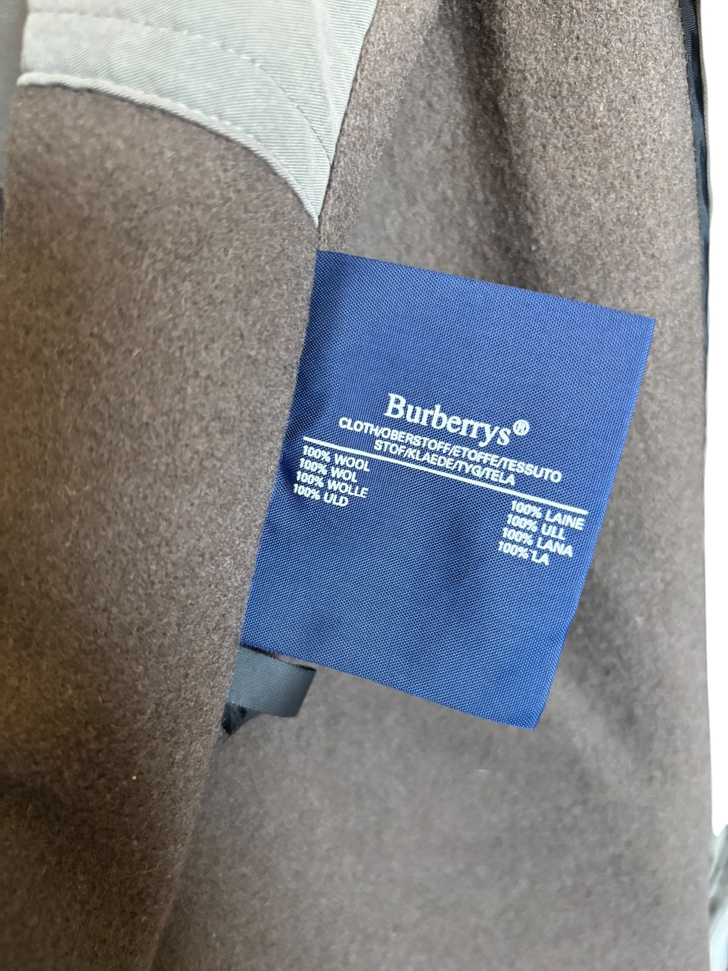 Vintage Burberry Men's R40 Double-Breasted Long Trench - MD/LG